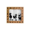 3 torchons Chats Noir & Blanc 40x60