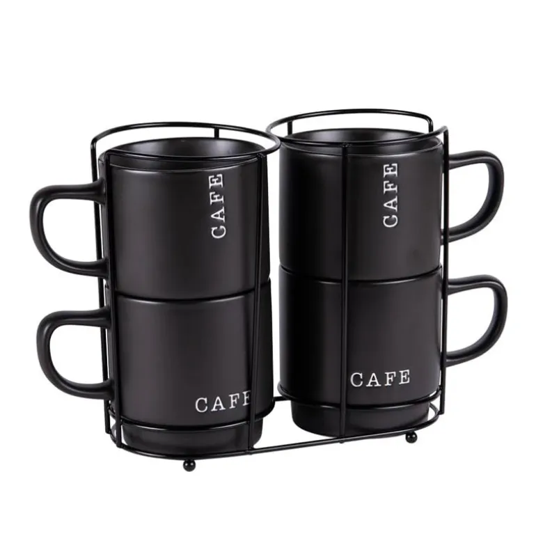 Tour de 4 mugs à café 39cl