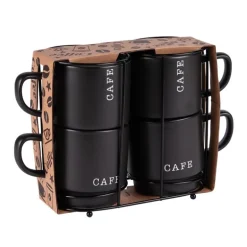 Tour de 4 mugs à café 39cl