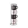 Tour de 4 tasses à café 12cl