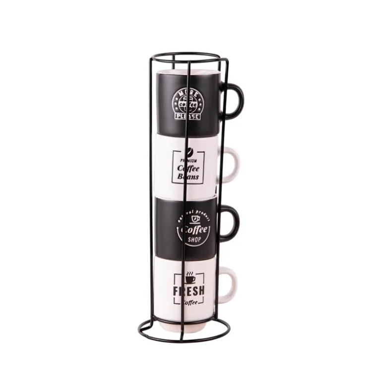 Tour de 4 tasses à café 12cl