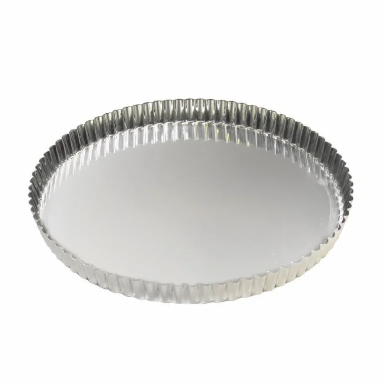 Tourtière cannelée fer blanc 20 cm Gobel