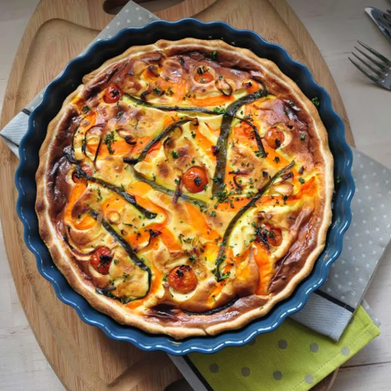 Tourtière haute 28 cm rouge Emile Henry