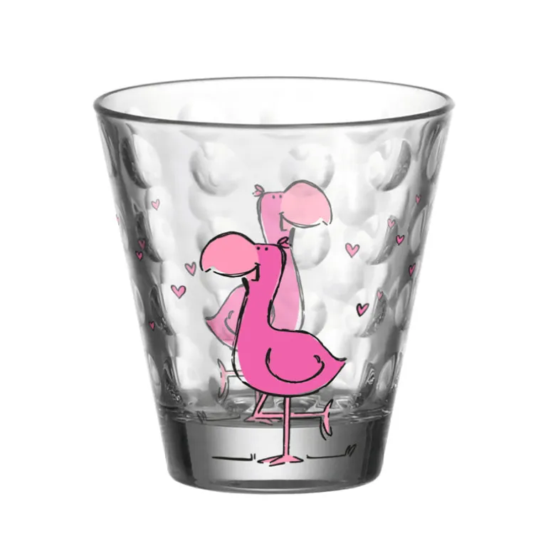 Verre Bambini Flamant 21cl bulle