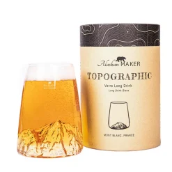 Verre design Mont Blanc 450ml Topographic Alaskan Maker