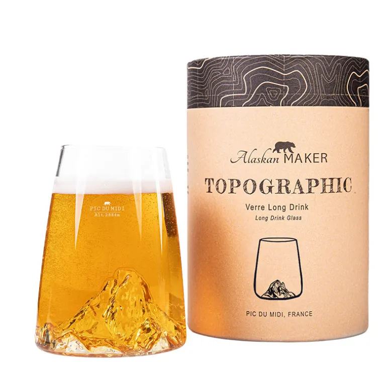 Verre design Pic du Midi 450ml Topographic Alaskan Maker