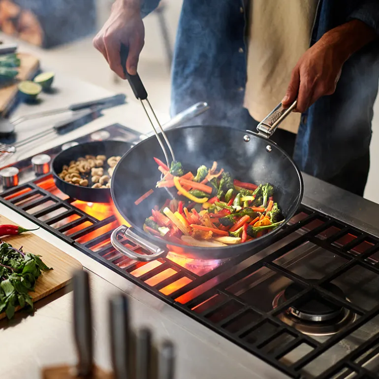 Wok antiadhésif 32cm bleu Space Joseph Joseph