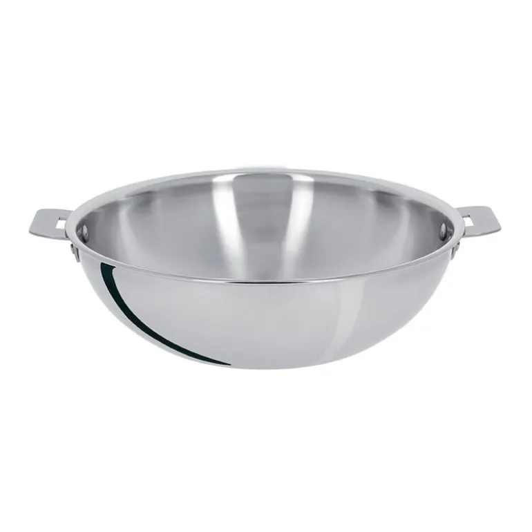 Wok en inox 24 cm Casteline Cristel