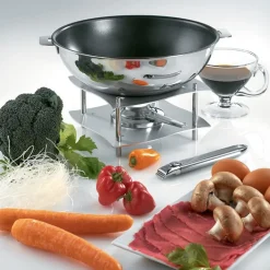Wok en inox 28 cm Casteline Cristel